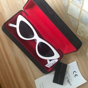 Brand new le specs x Adam Selman white frame sunglasses the last Lolita